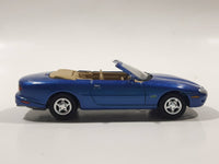 2000 Johnny Lightning Playing Mantis 237 Jaguar XK8 Convertible Blue Die Cast Toy Car Vehicle with Opening Hood
