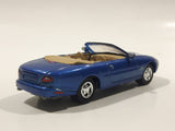 2000 Johnny Lightning Playing Mantis 237 Jaguar XK8 Convertible Blue Die Cast Toy Car Vehicle with Opening Hood