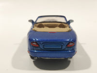 2000 Johnny Lightning Playing Mantis 237 Jaguar XK8 Convertible Blue Die Cast Toy Car Vehicle with Opening Hood
