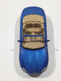 2000 Johnny Lightning Playing Mantis 237 Jaguar XK8 Convertible Blue Die Cast Toy Car Vehicle with Opening Hood