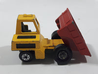 Vintage 1976 Matchbox Lesney Superfast No. 26 Site Dumper Truck Yellow and Red Die Cast Toy Car Construction Equipment Machinery Vehicle - Made in England