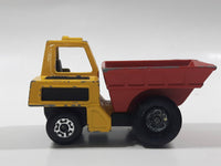 Vintage 1976 Matchbox Lesney Superfast No. 26 Site Dumper Truck Yellow and Red Die Cast Toy Car Construction Equipment Machinery Vehicle - Made in England