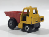 Vintage 1976 Matchbox Lesney Superfast No. 26 Site Dumper Truck Yellow and Red Die Cast Toy Car Construction Equipment Machinery Vehicle - Made in England