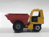 Vintage 1976 Matchbox Lesney Superfast No. 26 Site Dumper Truck Yellow and Red Die Cast Toy Car Construction Equipment Machinery Vehicle - Made in England