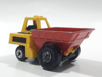 Vintage 1976 Matchbox Lesney Superfast No. 26 Site Dumper Truck Yellow and Red Die Cast Toy Car Construction Equipment Machinery Vehicle - Made in England