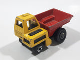 Vintage 1976 Matchbox Lesney Superfast No. 26 Site Dumper Truck Yellow and Red Die Cast Toy Car Construction Equipment Machinery Vehicle - Made in England