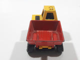 Vintage 1976 Matchbox Lesney Superfast No. 26 Site Dumper Truck Yellow and Red Die Cast Toy Car Construction Equipment Machinery Vehicle - Made in England