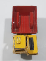 Vintage 1976 Matchbox Lesney Superfast No. 26 Site Dumper Truck Yellow and Red Die Cast Toy Car Construction Equipment Machinery Vehicle - Made in England