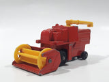 Vintage 1978 Lesney Matchbox No. 51 Combine Harvester Red Die Cast Toy Farming Machinery Equipment Vehicle