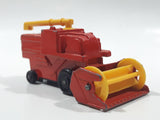 Vintage 1978 Lesney Matchbox No. 51 Combine Harvester Red Die Cast Toy Farming Machinery Equipment Vehicle