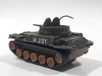Rare Vintage TinToys W.T. 315 M42 Duster Tank Army Green Die Cast Toy Car Vehicle
