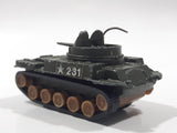 Rare Vintage TinToys W.T. 315 M42 Duster Tank Army Green Die Cast Toy Car Vehicle