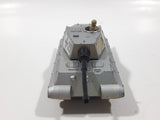 Vintage 1974 Lesney Matchbox Battle Kings K-104 King Tiger Tank Silver Army Die Cast Toy Car Vehicle - No Tracks