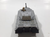 Vintage 1974 Lesney Matchbox Battle Kings K-104 King Tiger Tank Silver Army Die Cast Toy Car Vehicle - No Tracks