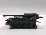 Vintage 1974 Lesney Matchbox Battle Kings K-107 155 M.M. S.P. Howitzer Dark Army Green Die Cast Toy Car Vehicle - No Tracks