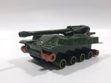 Vintage 1974 Lesney Matchbox Battle Kings K-107 155 M.M. S.P. Howitzer Dark Army Green Die Cast Toy Car Vehicle - No Tracks