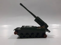 Vintage 1974 Lesney Matchbox Battle Kings K-107 155 M.M. S.P. Howitzer Dark Army Green Die Cast Toy Car Vehicle - No Tracks