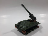 Vintage 1974 Lesney Matchbox Battle Kings K-107 155 M.M. S.P. Howitzer Dark Army Green Die Cast Toy Car Vehicle - No Tracks