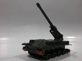 Vintage 1974 Lesney Matchbox Battle Kings K-107 155 M.M. S.P. Howitzer Dark Army Green Die Cast Toy Car Vehicle - No Tracks