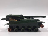 Vintage 1974 Lesney Matchbox Battle Kings K-107 155 M.M. S.P. Howitzer Dark Army Green Die Cast Toy Car Vehicle - No Tracks