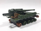 Vintage 1974 Lesney Matchbox Battle Kings K-107 155 M.M. S.P. Howitzer Dark Army Green Die Cast Toy Car Vehicle - No Tracks