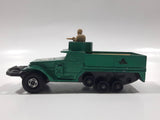 Vintage 1974 Lesney Matchbox Battle Kings K-108 M.3. A.I. Half Track A.P.C. Bright Army Green Die Cast Toy Car Vehicle - No Tracks