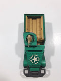 Vintage 1974 Lesney Matchbox Battle Kings K-108 M.3. A.I. Half Track A.P.C. Bright Army Green Die Cast Toy Car Vehicle - No Tracks