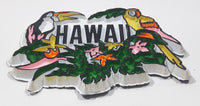 Hawaii Toucan Parrot Birds and Flowers Themed 1 5/8" x 2 1/4" Rubber Fridge Magnet