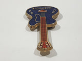 Nashville, Tennessee Guitar Shaped Blue with Red Neck Gold Trim 3" Long Fridge Magnet