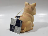 2003 Loblaws Life @ Home Orange Cat Sitting Down Fine Fiber Resin Figurine