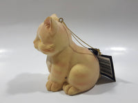 2003 Loblaws Life @ Home Orange Cat Sitting Down Fine Fiber Resin Figurine