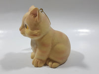 2003 Loblaws Life @ Home Orange Cat Sitting Down Fine Fiber Resin Figurine