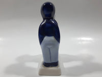 Vintage Delft Blue Holland Hand Painted Kissing Couple Boy and Girl 3 3/4" Tall Figurine