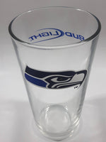 Bud Light Seattle Seahawks NFL Football Team 5 3/4" Tall Glass Cup