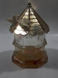 Vintage 1974 Avon Dovecote Field Flowers Dove Themed Cologne Glass Perfume Bottle