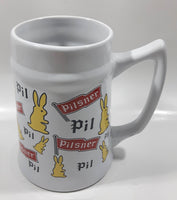 Pilsner Beer Bunny Rabbit Themed 5 1/2" Tall Stein Mug Breweriana Collectible Drinkware