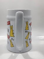 Pilsner Beer Bunny Rabbit Themed 5 1/2" Tall Stein Mug Breweriana Collectible Drinkware