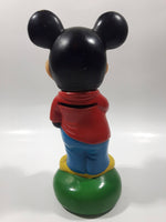 Vintage Walt Disney Productions Mickey Mouse 8" Cartoon Character Hard Vinyl Coin Bank