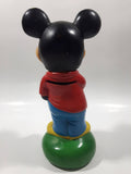 Vintage Walt Disney Productions Mickey Mouse 8" Cartoon Character Hard Vinyl Coin Bank