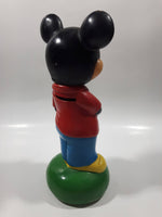 Vintage Walt Disney Productions Mickey Mouse 8" Cartoon Character Hard Vinyl Coin Bank