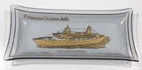 Vintage 1974 Princess Cruises M / V Sun Princess Cruise Ship Inaugural Cruise Glass Collector Dish