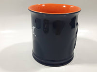 2007 Encore Detroit Tigers MLB Baseball Team Embossed Dark Blue and Orange Ceramic Coffee Mug Cup