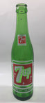 Vintage 7up "You Like It" "It Likes You" Green Glass Soda Pop Bottle - 3