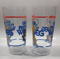 1991 Winnipeg CFL Grey Cup Festival November 20-24, 1991 "Canada's Hot Spot!" Plastic Cup Set of 2