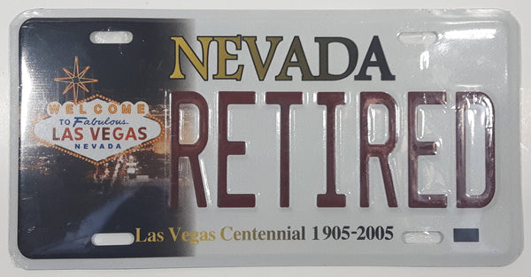 1905 - 2005 Las Vegas Centennial Nevada RETIRED Metal Vehicle License Plate Tag