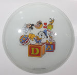 Rare Vintage The Walt Disney Company Disney Babies 10 3/4" Round Glass Ceiling Light Cover - Clip Style