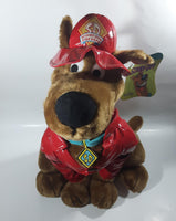 2003 Cartoon Network Hanna Barbera Scooby-Doo Fire Dept. Large 18" Plush Stuffed Cartoon Character with Tags