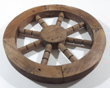 Wagon Wheel Ship's Wheel 14" Diameter Wooden Folk Art