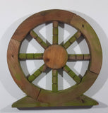 Ship's Wheel 14" Diameter Wooden Folk Art