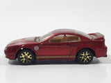 VHTF Rare 2004 Matchbox '99 Mustang Dark Red with Gold Stripes Die Cast Toy Car Vehicle